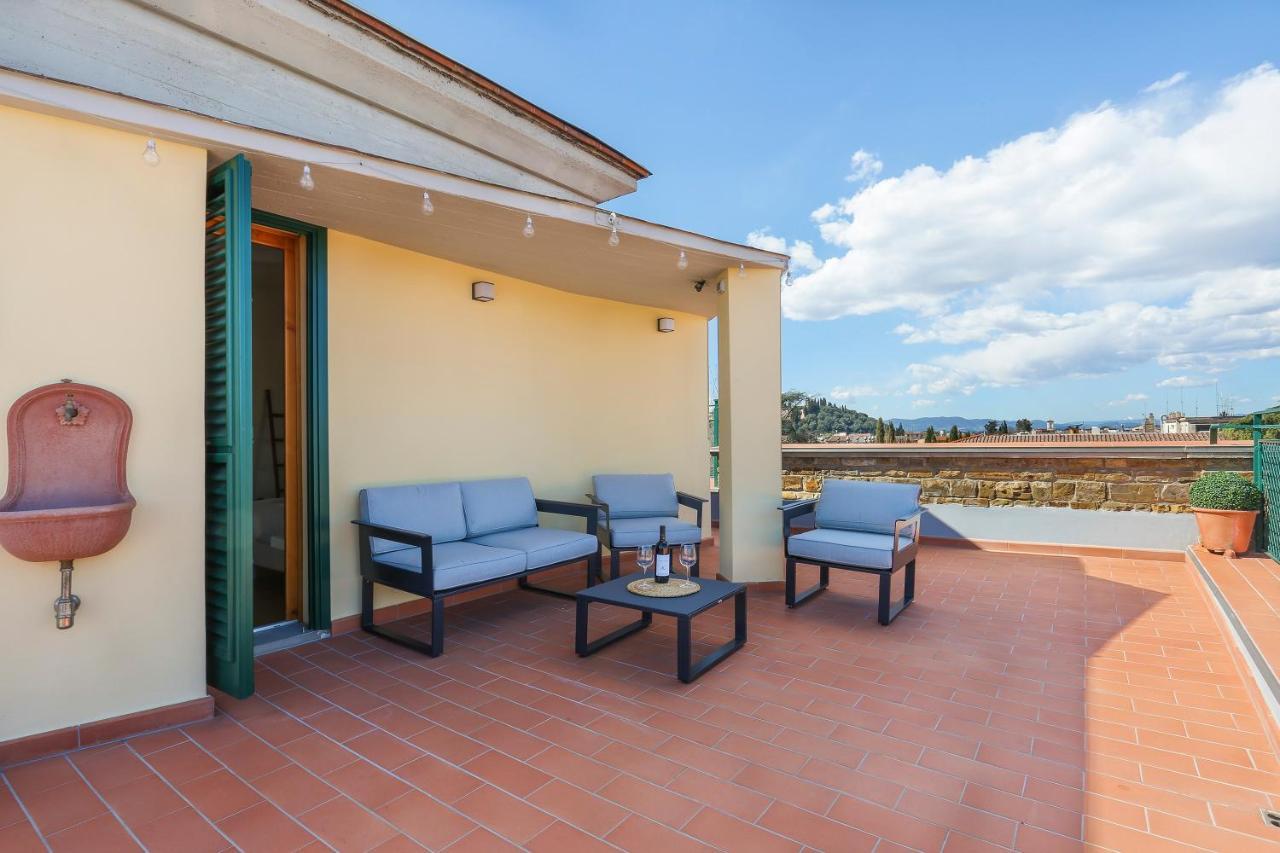 Penthouse With Big Terrace In Oltrarno Apartment Firenze Bagian luar foto